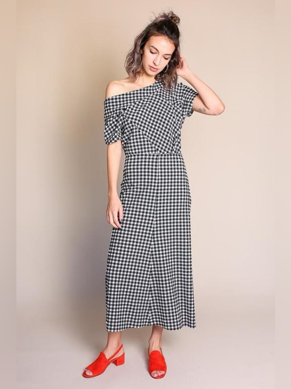 Rachel Comey Pout Dress in Black Gingham